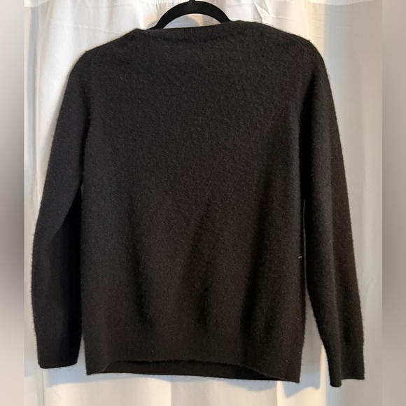 Hilary Radley 100% Cashmere Black V Neck Sweater XL - Picture 5 of 11
